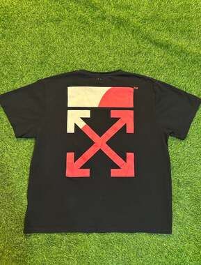 Off-White Split Arrow T-Shirt Black Red